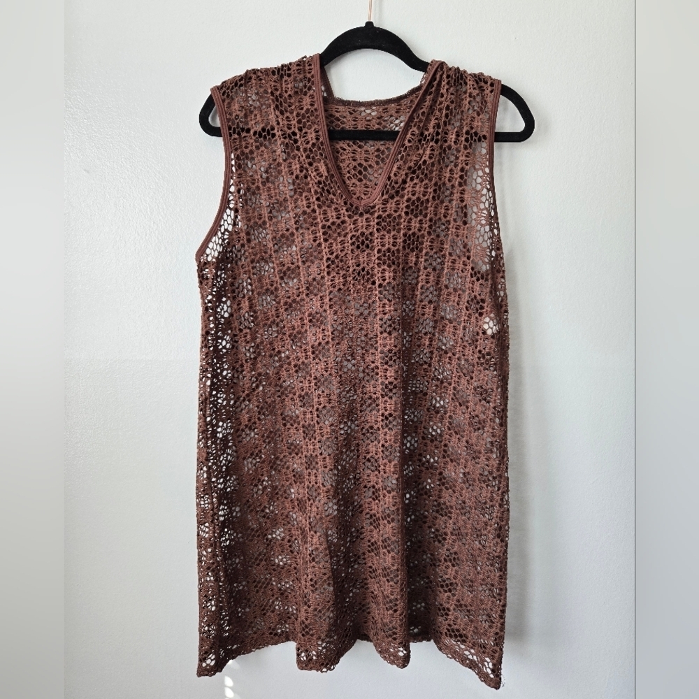 Athena Boho Chic Swim Suit Cover Up Coastal Grandmother Layering Piece Top
